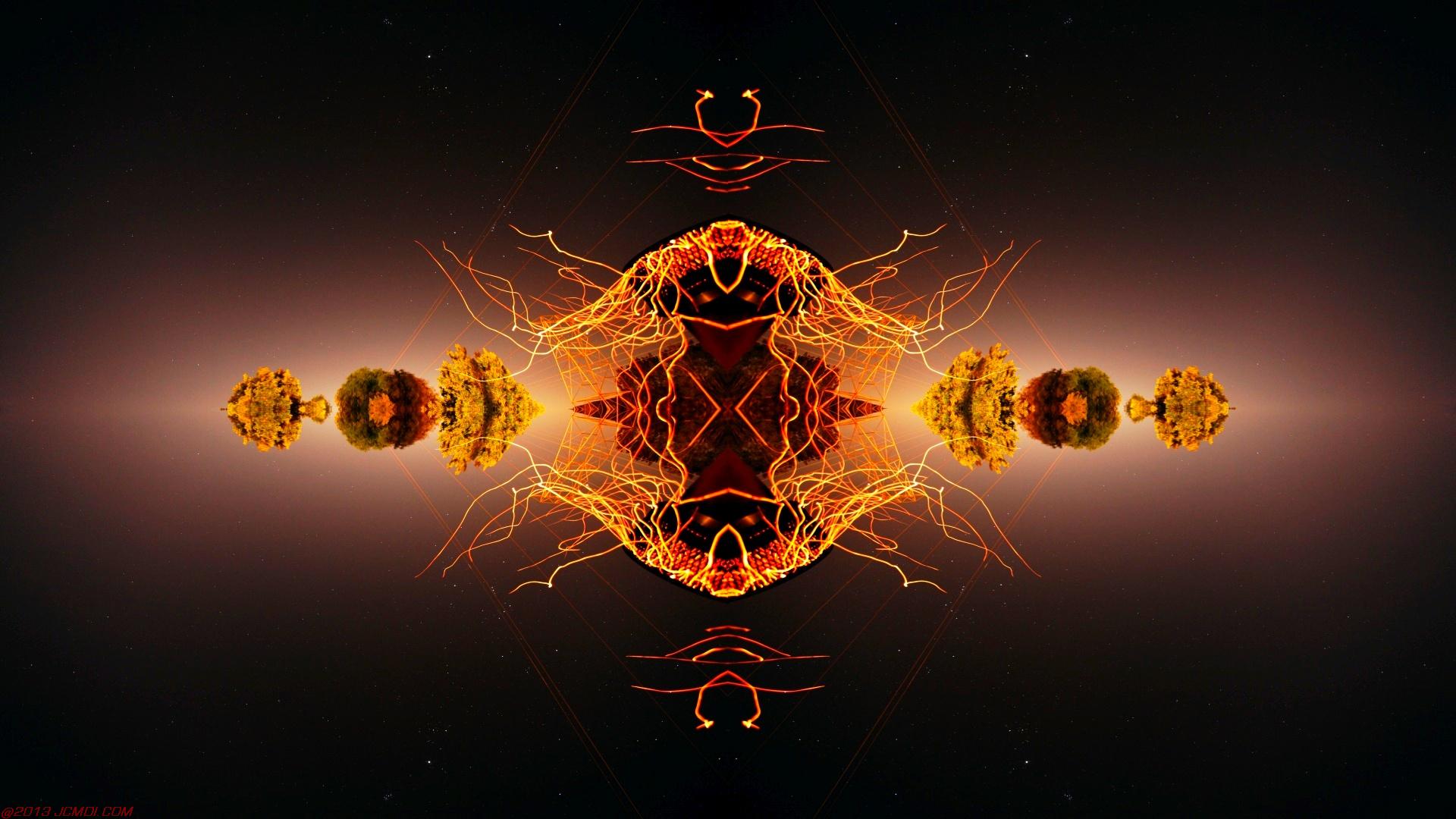 Chimney Sparks Abstract Artwork Timelapse Still Images